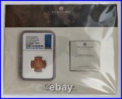 The 2022 Her Majesty's Platinum Jubilee Graded Gold Proof Sovereign 1st Day Mint