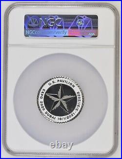 UAE United Arab Emirates 2020 Medal Expo 2020 Dubai NGC MS 69 USA Pavilion