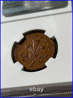 UK Royal Mint ERROR 1998 Two Pence coin Struck Foreign Planchet NGC MS62 GRADED