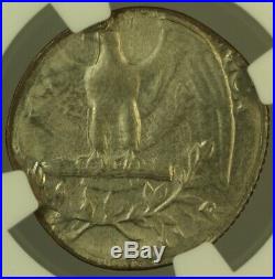 Washington Quarter Struck on Dime Blank 10c Clad Mint Error NGC MS-62